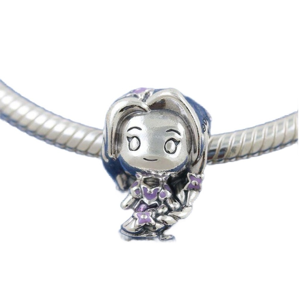 S925 Sterling Silver Disney Inspired Tangled RAPUNZEL Charm - NWT - Picture 3 of 3